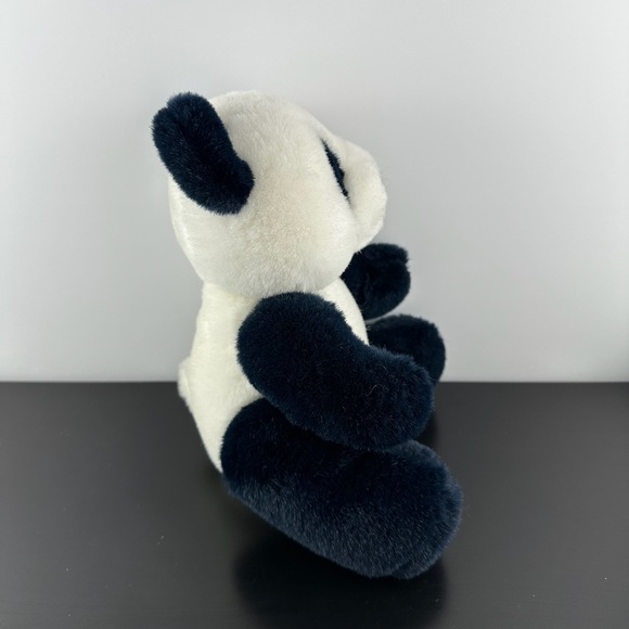 Gund Rare 1982 Jointed Panda Teddy Bear 9” Navy Blue White Plush Stuffed Animal - Picture 4 of 7